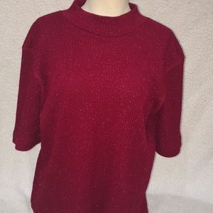Berry sparkly sweater